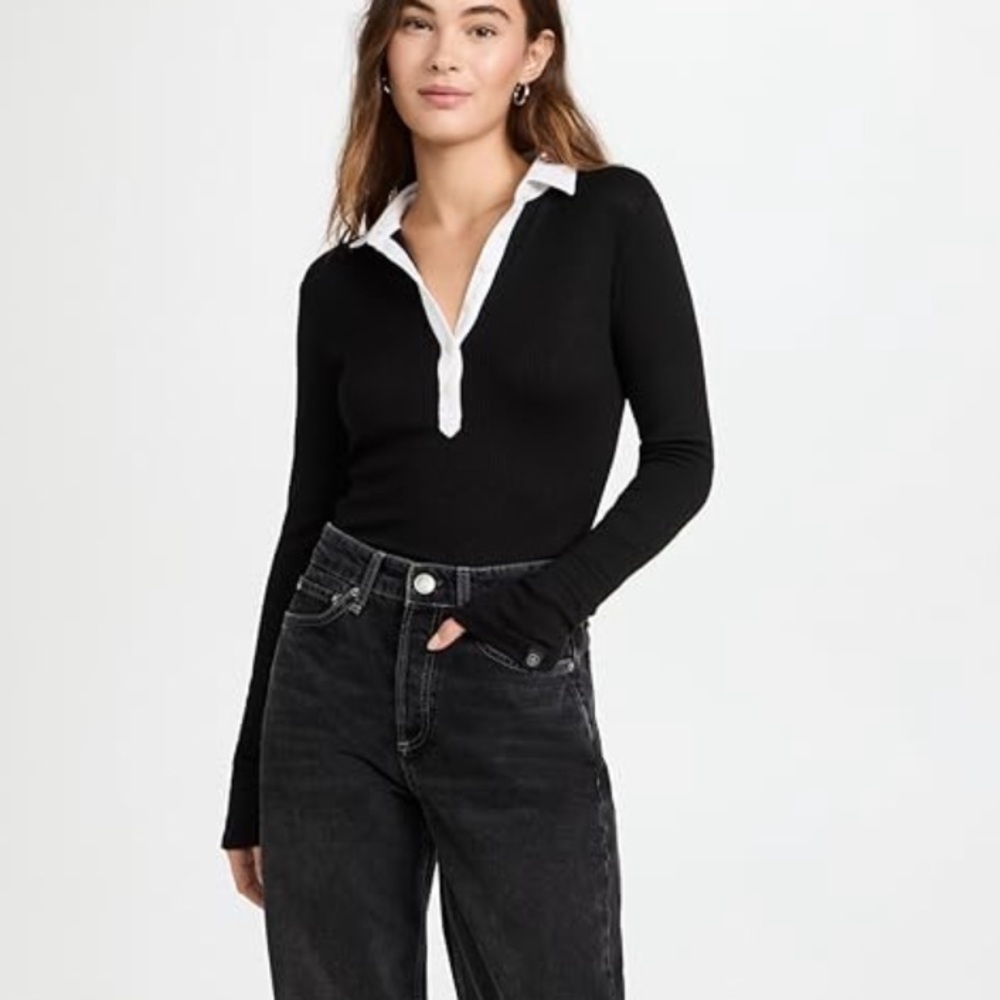 Rag & Bone Knit Colorblock Polo